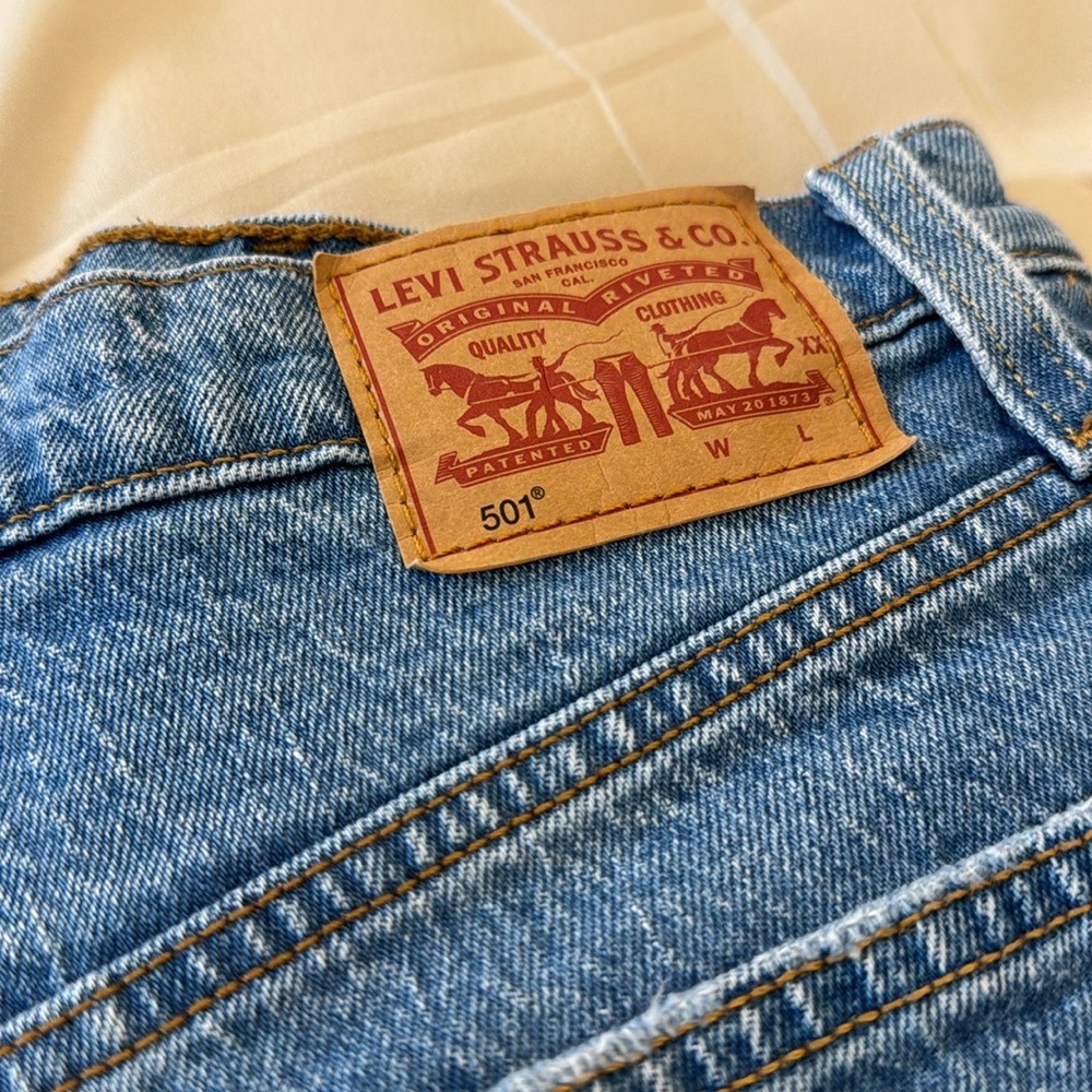 Women’s Levi’s 501 button fly denim shorts - Picture 4 of 8